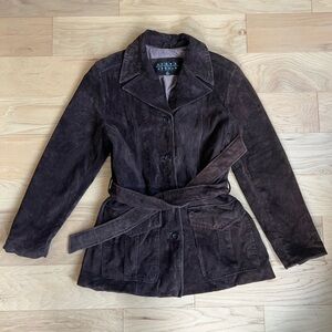 Siena Studio Dark Brown Suede Jacket